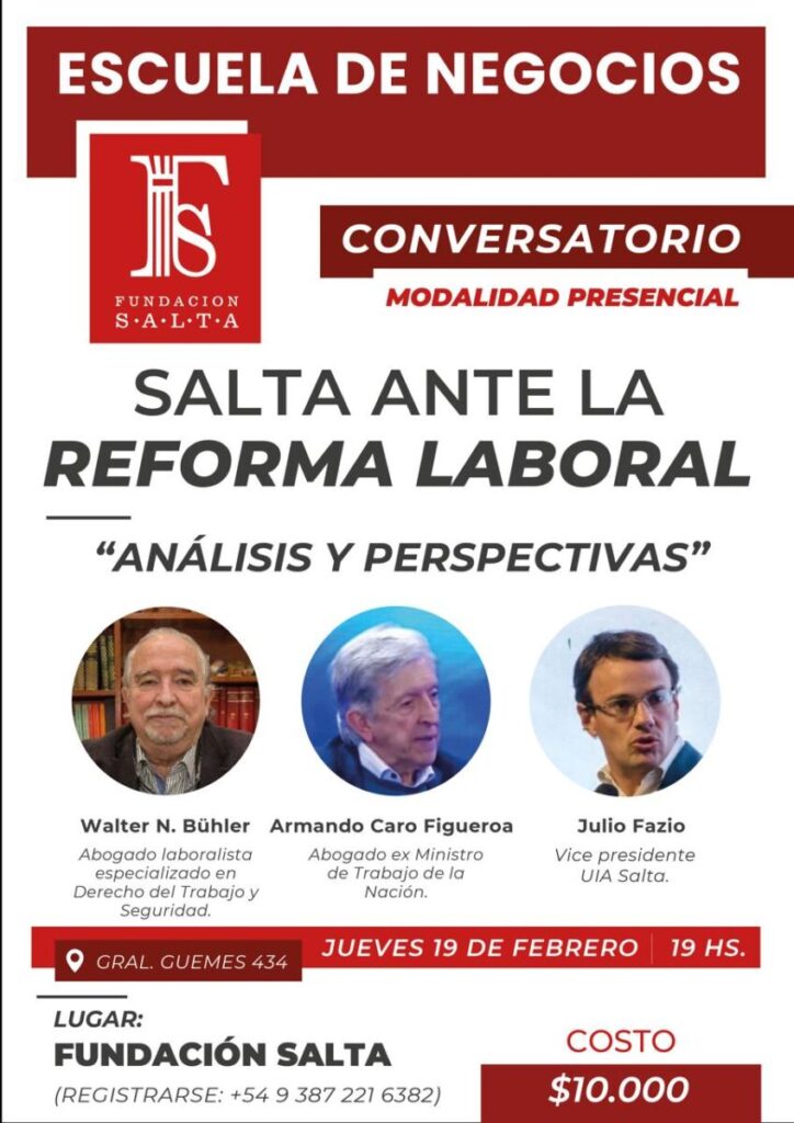 ¿Te interesa conocer más sobre la reforma laboral? ¡Sumate a esta charla!